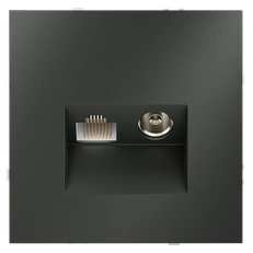 Изображение Розетка телевизионная встраиваемая VOLTUM S70 TV+RJ45 кат. 6 (титан)