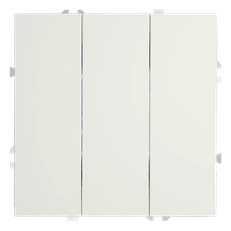 Изображение Выключатель встраиваемый VOLTUM S70 трехклавишный 10А (хлопок)