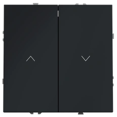 Изображение Выключатель встраиваемый VOLTUM S70 для жалюзи 10А (графит)