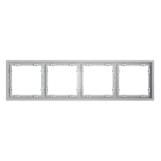 Изображение Рамка на 4 поста серый VOLTUM S70